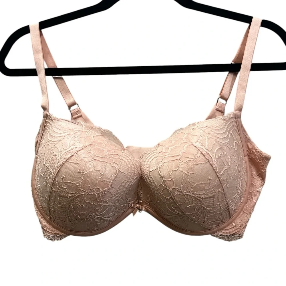 Victoria's Secret Nude Push-Up Lace Underwire Bra 36DD
